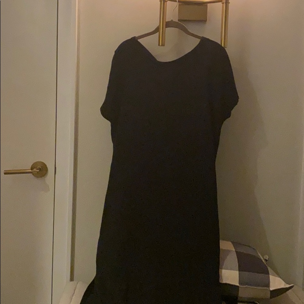 Black midi dress